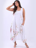 Anne + Kate Italian Floral Linen Sundress