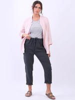 Anne + Kate Italian Tiber Plain Linen Jacket