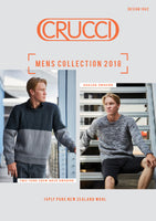 Crucci Mens Sweater 14ply Knitting Pattern #1842