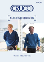 Crucci Mens Sweater 8ply Knitting Pattern #1843