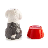 Sheep Dog & Bowl Salt & Pepper Set