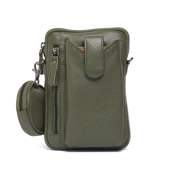Rugged Hide Sandy Crossover/Phone Leather Bag