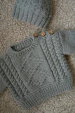 Baby Cakes Sebbe Sweater & Hat 0-18m, Bc127 Knitting Pattern 8ply