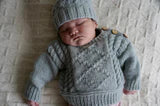 Baby Cakes Sebbe Sweater & Hat 0-18m, Bc127 Knitting Pattern 8ply