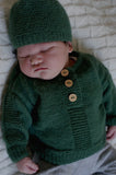 Baby Cakes Casey Sweater & Hat 0-18m, Bc129 Knitting Pattern 4ply