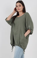 Anne + Kate Italian Jesi Linen Blend Top