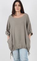 Anne + Kate Italian Jesi Linen Blend Top