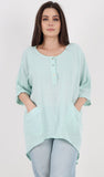 Anne + Kate Italian Laconi Linen Blend Top