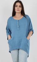 Anne + Kate Italian Laconi Linen Blend Top