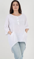 Anne + Kate Italian Laconi Linen Blend Top