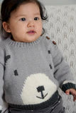 Baby Cakes Alpaca Sweater Bc132 8ply/DK 0-18 months Knitting Pattern