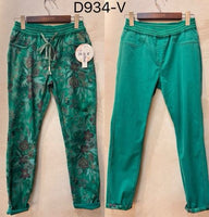 Zac & Zoe Reversible Jeans Laila Elastic Waist Green