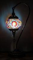 Turkish Mosaic Large Swan Table Lamp 46cm - Star Blast