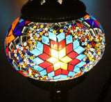 Turkish Mosaic Large Swan Table Lamp 46cm - Star Blast