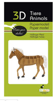 3D Paper Model Harlinger Horse