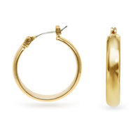 Ear Sense Earring F415 Gold 21mm Band Click Hoop