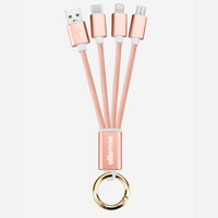 Ellie Rose Keychain 3-in-1 Cable