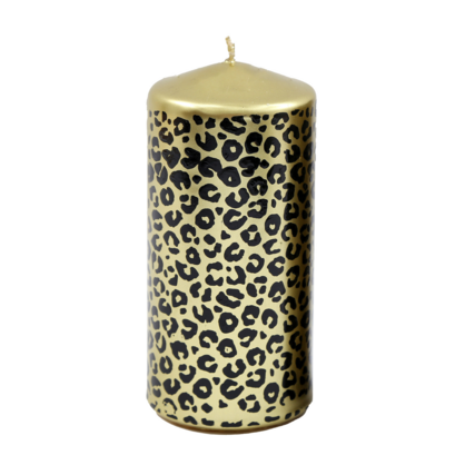 Leopard Pillar Candle