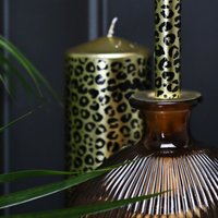 Leopard Pillar Candle