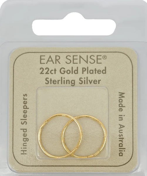 Ear Sense Earring SL16GP Gold Sleeper Large 16mm