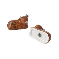 Bramble Farm Highland Cow Salt & Pepper Set