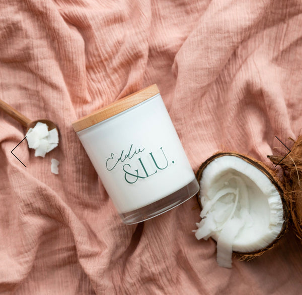 Eddie & Lu Coconut Wax Candle Guava and Lychee