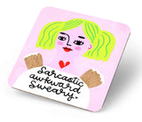 Disrupted Industries Funny Coasters