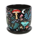 Dark Forest Plant Pot & Saucer