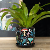 Dark Forest Plant Pot & Saucer