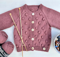 Touch Yarns April Cardigan #118 Baby/Children’s Knitting Pattern