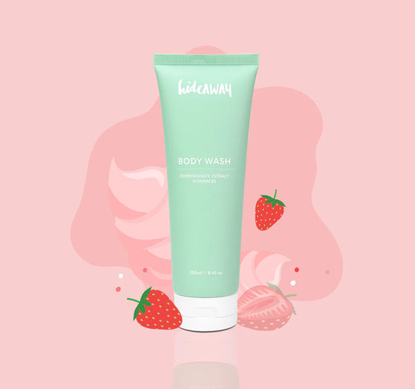 hideAWAY Strawberry Gelato Body Wash Tube