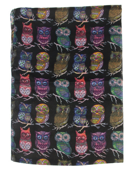 Multi Owls Reversible Scarf