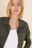 Onado Reversible Denim Jacket Summer Khaki