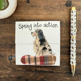 Alex Clark Spaniel Dog Mini Magnetic Notepad