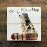 Alex Clark Spaniel Dog Mini Magnetic Notepad