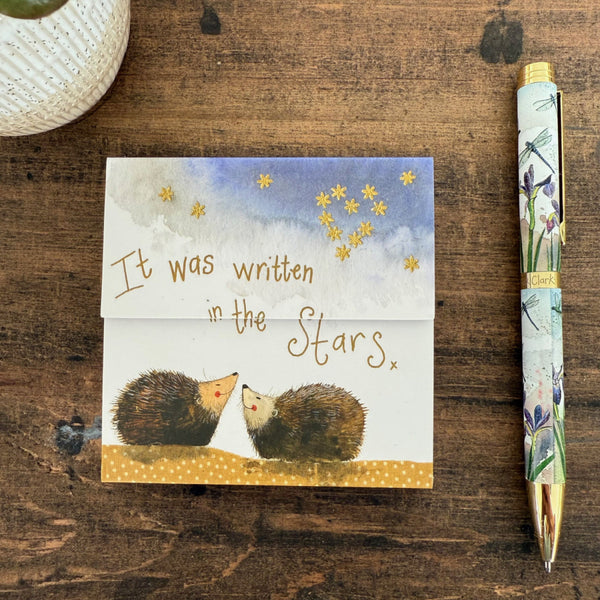 Alex Clark Stargazers Hedgehog Mini Magnetic Notepad