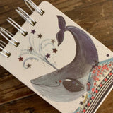 Alex Clark Whale Small Sprial Notebook