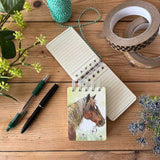 Alex Clark Horse & Flowers Small Sprial Notebook
