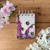 Alex Clark Bees & Foxglove Small Sprial Notebook