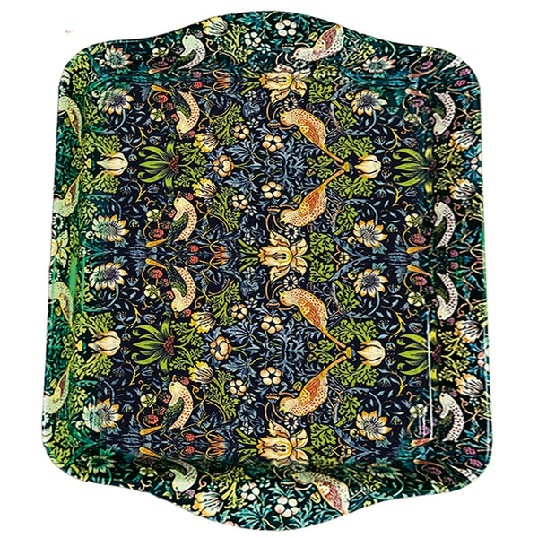 Fridolin Tin Tray - William Morris, Strawberry Thief