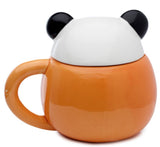Adormals Panda Peeping Lidded Ceramic Mug