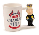 King Charles III Ceramic Shaped Handle Mug
