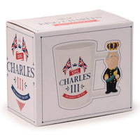 King Charles III Ceramic Shaped Handle Mug