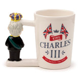 King Charles III Ceramic Shaped Handle Mug