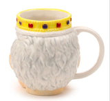 King Charles III Ceramic Head Shaped Handle Mug