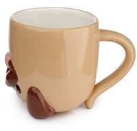 Mopps Pug Upside Down Ceramic Mug