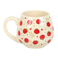 Apple Print Rounded Mug
