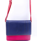 Prism Multi Coloured Cross Body Leather Satchel BC66