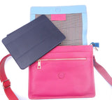 Prism Multi Coloured Cross Body Leather Satchel BC66