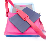 Prism Multi Coloured Cross Body Leather Satchel BC66